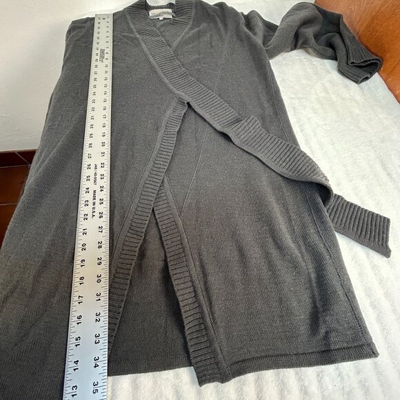 Ivan Grundahl Copenhagen Womens Gray Wool Acrylic Long Cardigan Sweater Large - Picture 8 of 8